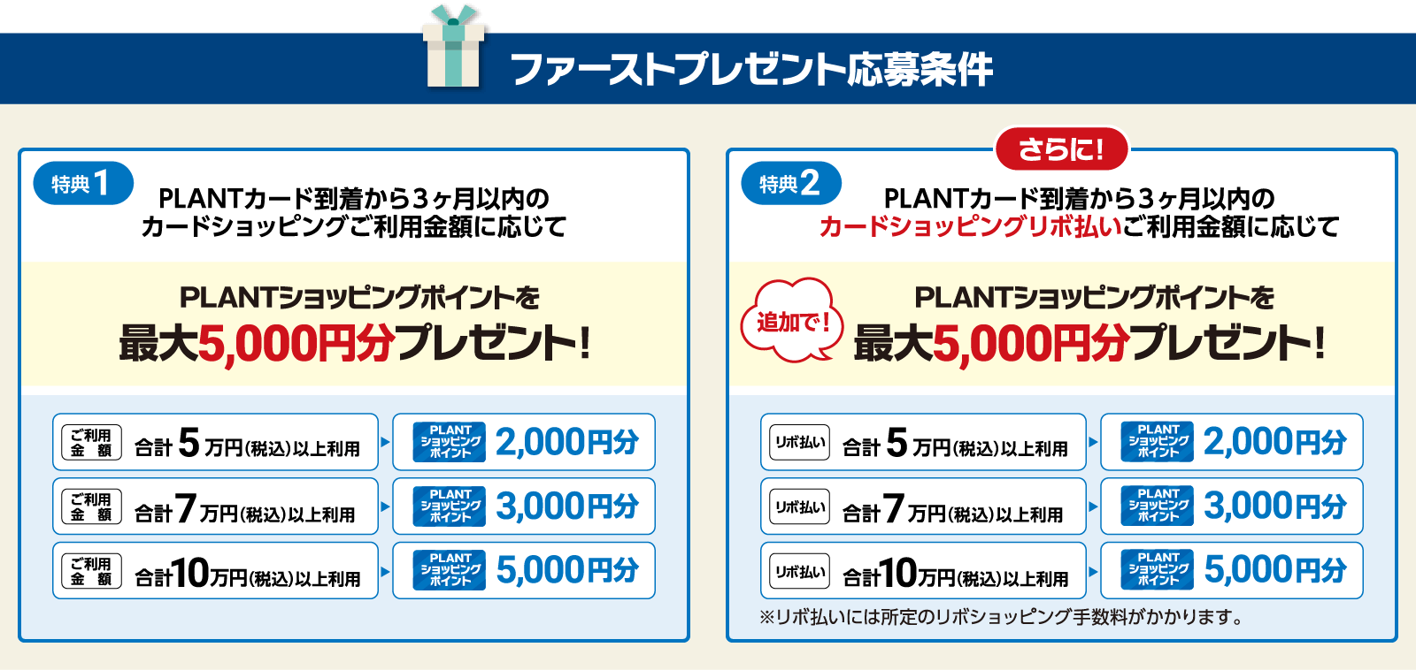 ファーストプレゼント応募条件