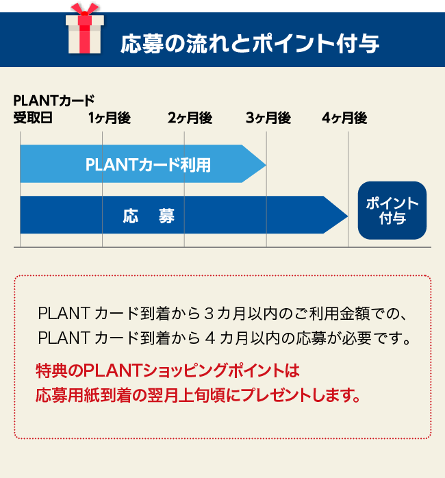 応募の流れとポイント付与