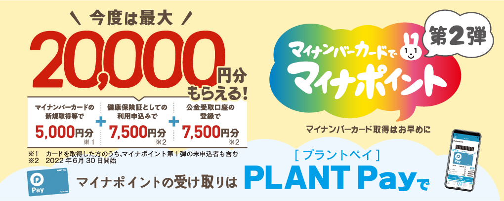 今度は最大20,000円分もらえる！